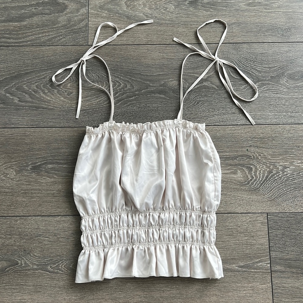 Zara Satin Effect Tank Top